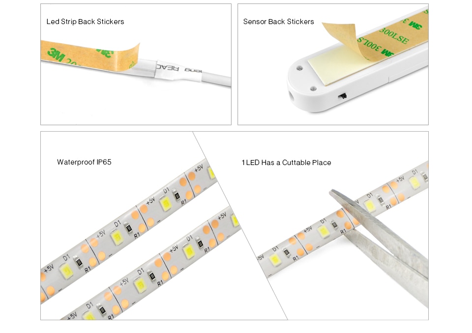 PIR Motion Sensor LED Strip Lights