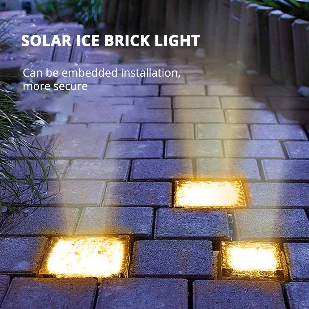 LED Solar Garden Light Brick