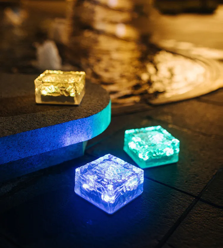 LED Solar Garden Light Brick