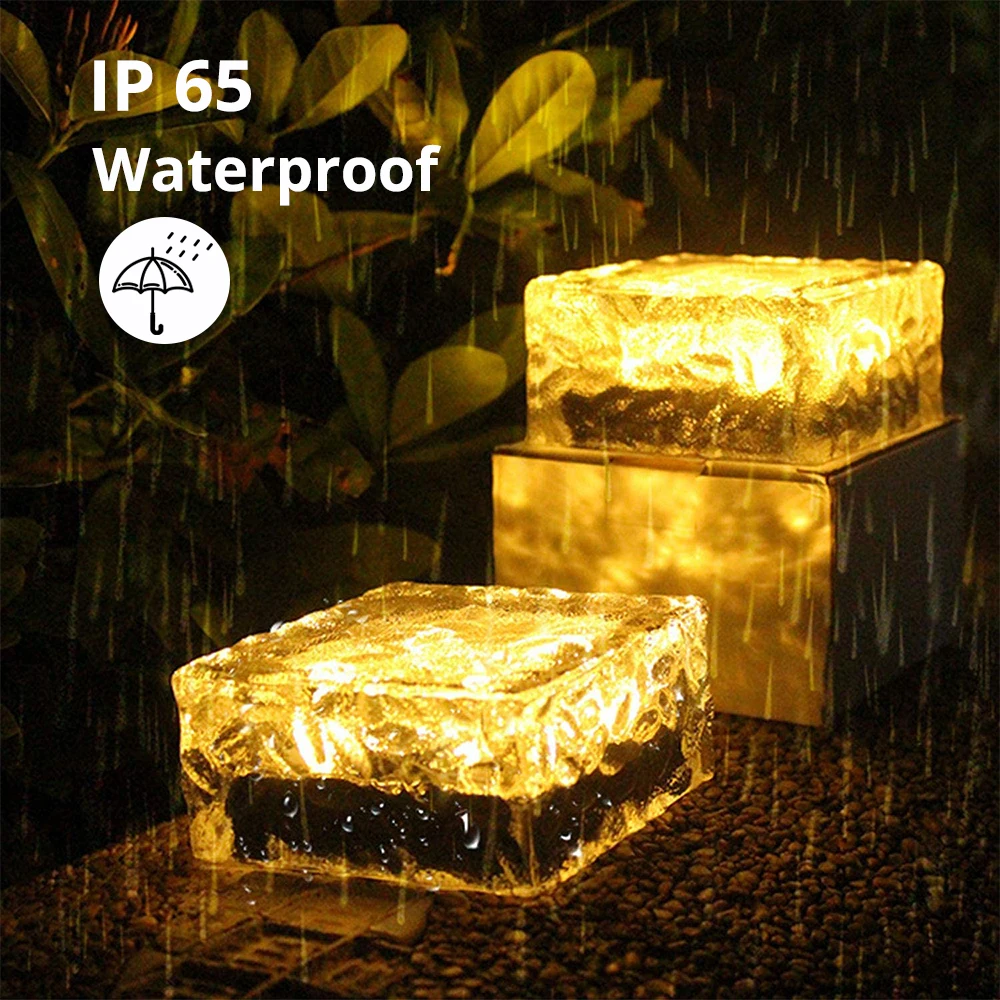 LED Solar Garden Light Brick