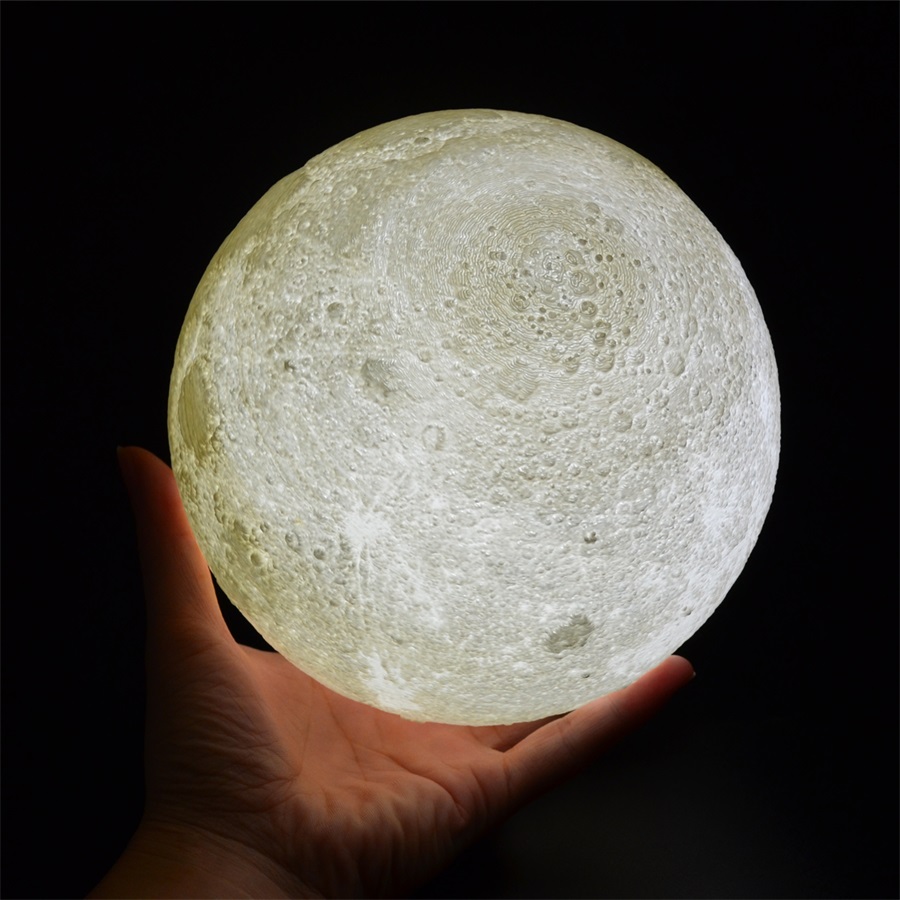 3D Rechargeable Moon Shaped Night Lights