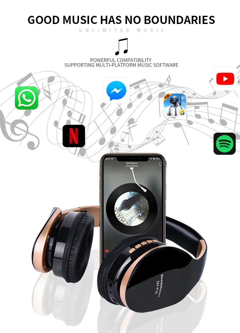 Foldable Wireless Gaming Headphones